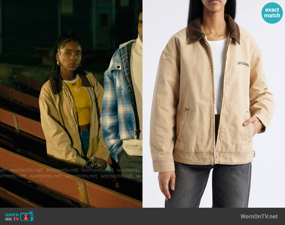 BDG Dex Corduroy Collar Canvas Jacket worn by Keisha Clark (Lovie Simone) on Forever