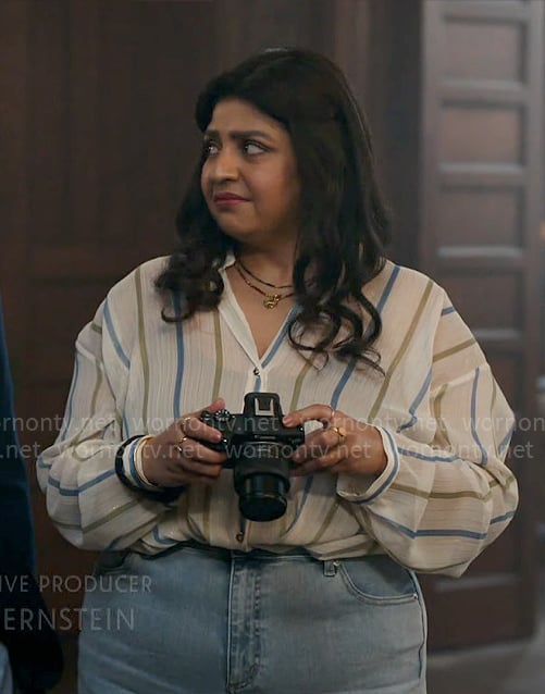 Bela’s striped top on Ghosts