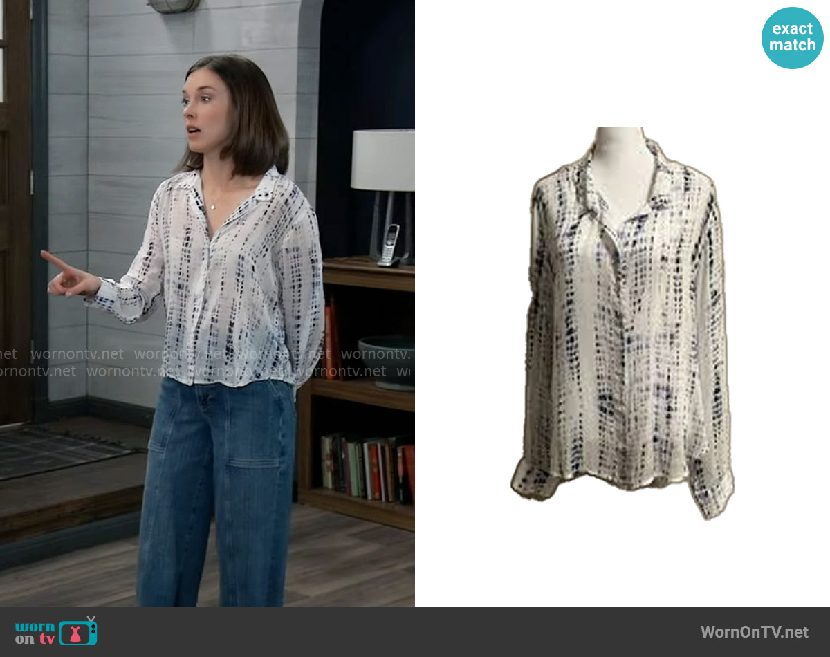 Bella Dahl Hipster Shirt worn by Willow Tait (Katelyn MacMullen) on General Hospital