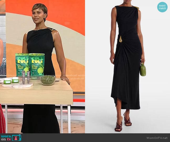 Bottega Veneta Viscose Jersey Dress worn by Sabrina Elba on Today