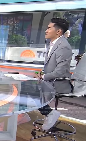 Brian Cheung’s white sneakers on Today
