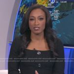 Brittany’s black square neck tweed dress on Good Morning America
