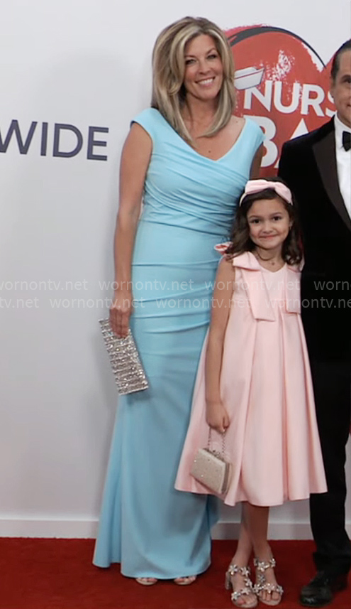 Carly’s blue Nurses Ball 2025 dress on General Hospital
