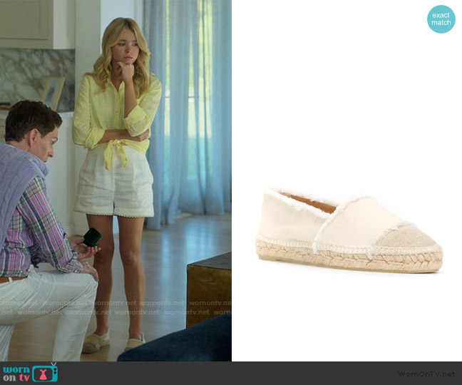 Castaner Kampala Frayed Canvas Cap-Toe Espadrilles worn by Simone DeWitt (Milly Alcock) on Sirens