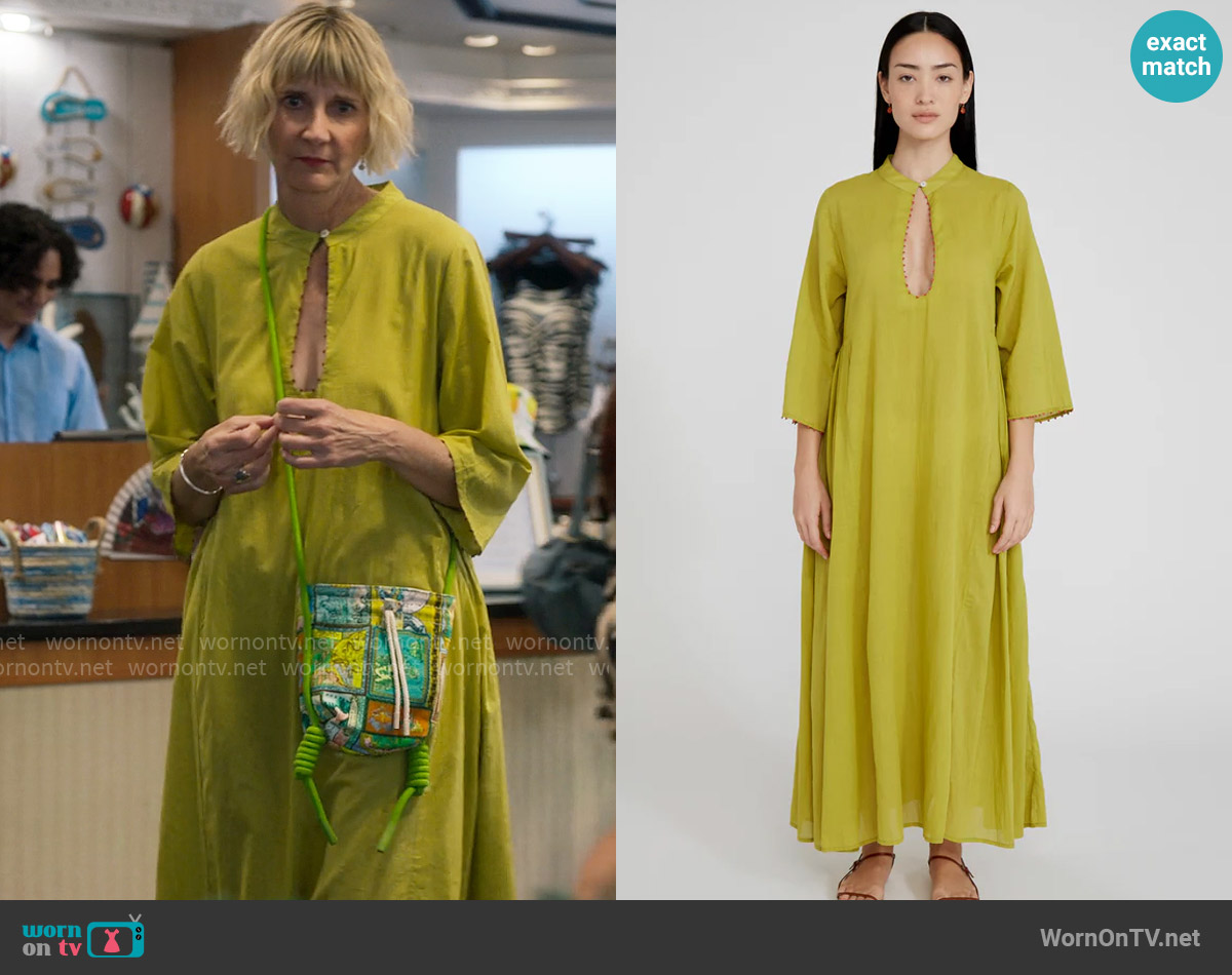 Chan Luu Tanya Plunge Dress Oasis worn by Anne (Kerri Kenney) on The Four Seasons
