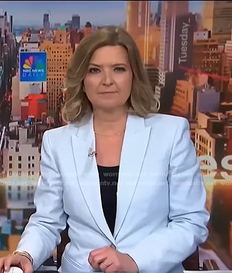 Christine Romans’s blue blazer on NBC News Daily