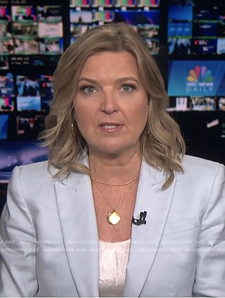 Christine Romans’s blue blazer on NBC News Daily