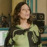 Clea’s green floral print dress on Etoile