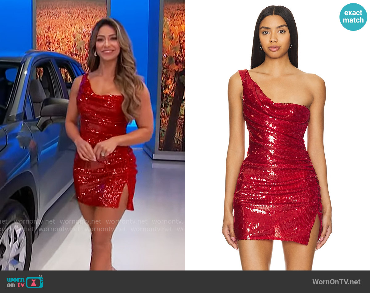 Cultnaked Moon Dress worn by Manuela Arbeláez on The Price is Right