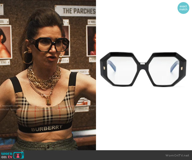 Cutler & Gross 9324 Oversize-frame Glasses worn by Maya Mason (Kathryn Hahn) on The Studio