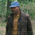Danny’s camo jacket and blue W hat on The Four Seasons