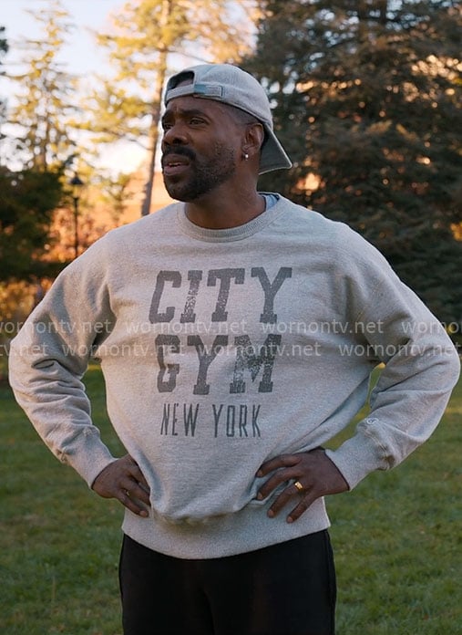 Danny’s CITY GYM sweatshirt on The Four Seasons