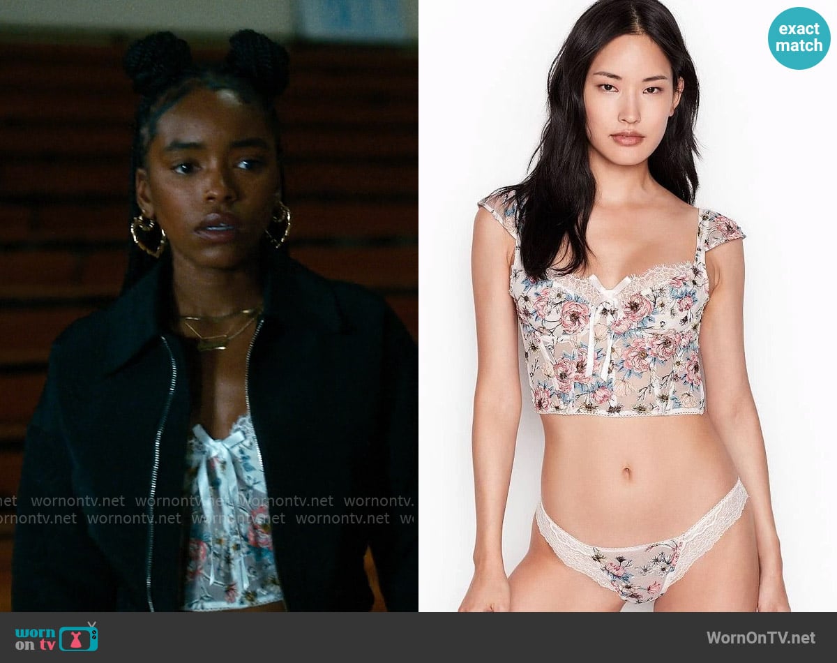 Victorias Secret Dream Angels Unlined Corset Bra Top worn by Keisha Clark (Lovie Simone) on Forever
