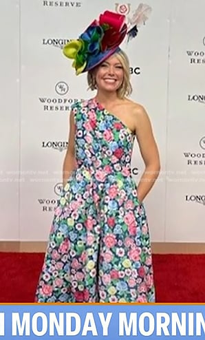 Dylan’s floral one-shoulder dress on Today
