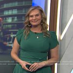 Emily’s green tie waist dress on Today