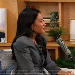 Emma Grede’s grey peplum blazer on Today