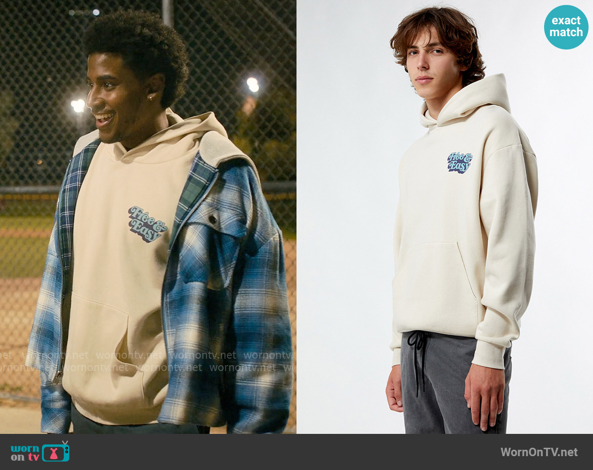 Free & Easy Don't Trip Drop Shadow OG Hoodie worn by Justin Edwards (Michael Cooper Jr.) on Forever