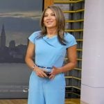 Ginger's blue belted jumpsuit on Good Morning America