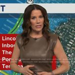 Heather’s brown leather dress on Good Morning America