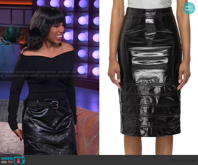 Herve Leger The Neve Skirt worn by Kerry Washington on The Kelly Clarkson Show