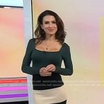Hilaria Baldwin’s striped pencil skirt on Today