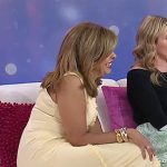 Hoda’s gold heel sandals on Today