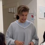 Hoda’s grey v-neck sweatshirt on Today