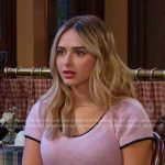 Holly’s pink short sleeve sweater on Days of our Lives