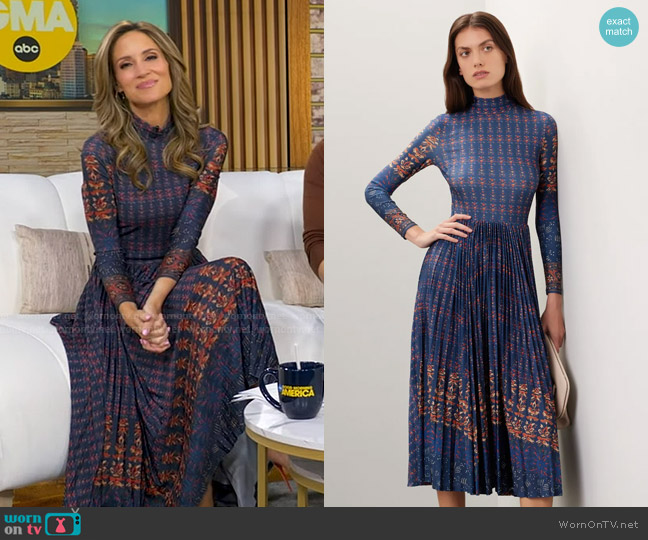 Hunter Bell Sabine Dress worn by Rhiannon Ally on Good Morning America