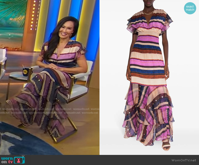 Isolda Pri Dress worn by Tia Carrere on Good Morning America