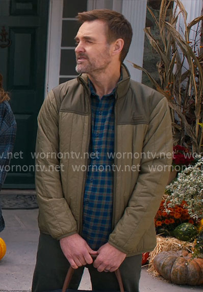 Jack’s green quilted jacket on The Four Seasons