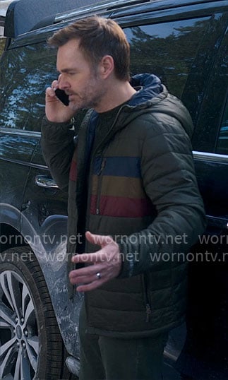 Jack’s quilted stripe jakcet on The Four Seasons