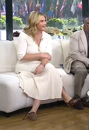 Jenna’s brown leopard sandals on Today