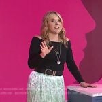 Jenna’s green print pleated skirt on Today