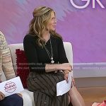 Jenna’s brown sequined stripe skirt on Today