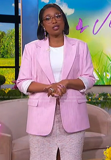 Jennifer’s pink blazer on The Jennifer Hudson Show