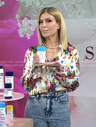 Jill’s white floral shirt on Today