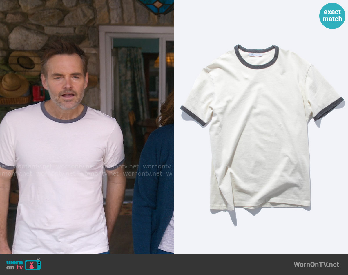 John Elliott Mineral Wash Ringer Tee worn by Jack (Will Forte) on The Four Seasons