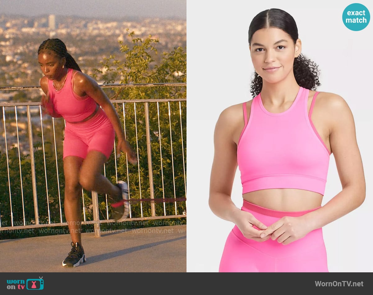 JoyLab Seamless Double Layer High Neck Bra worn by Keisha Clark (Lovie Simone) on Forever