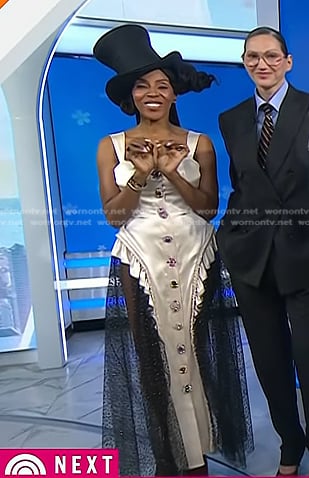 June Ambrose’s jewel button tulle dress on Today