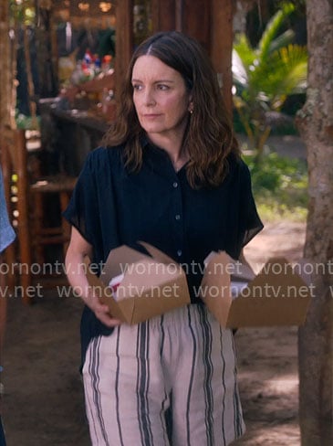 Kate’s striped shorts on The Four Seasons