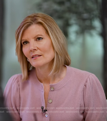 Kate’s pink short sleeve cardigan on NBC News Daily