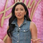 Kathy Park’s sleeveless denim dress on Today