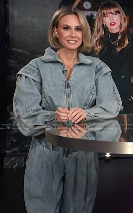 Keltie’s denim jacket and jeans on E! News