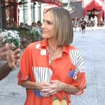 Keltie’s red fruit print romper on E! News