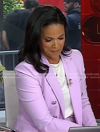Laura’s pink blazer and pants on Today