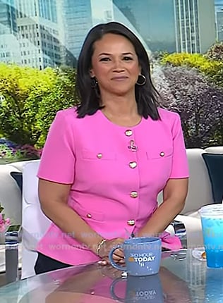 Laura’s pink short sleeve jacket on Today