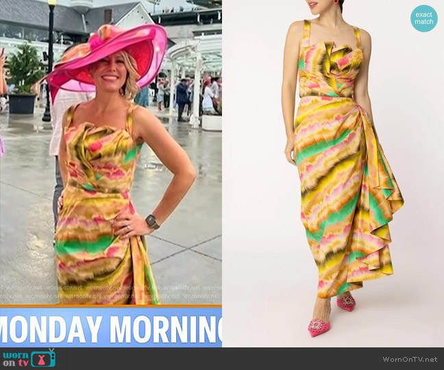 Lela Rose Draped Tulip Tank worn by Dylan Dreyer on Today