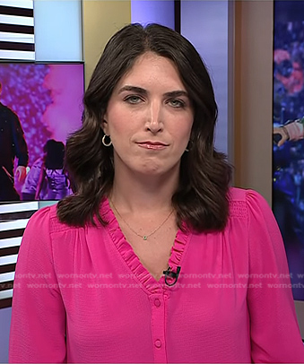 Liz Kreutz’s pink blouse on Today