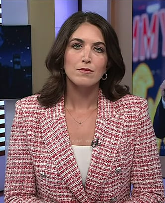 Liz Kreutz’s red tweed blazer on Today